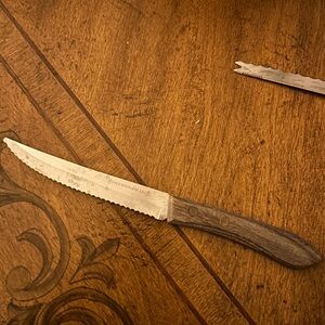 Vintage EKCO 8” Blade Stainless Steel Serrated Knife